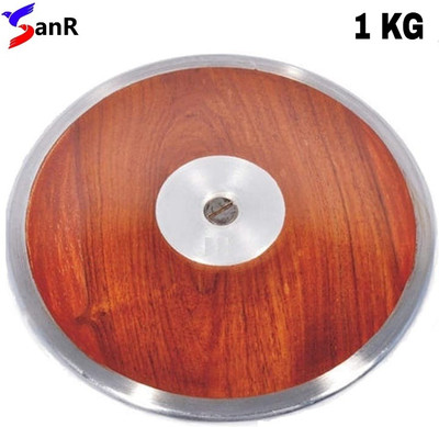 SanR Wooden discus throw 1kg Wooden Discus Throw Disc(1 kg)