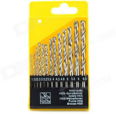 Inditools 13 pcs HSS High Quality steel Drill bit set
