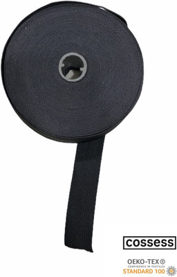 Cossess Knitted Black Elastic(15 m)