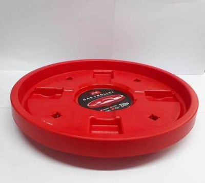 PAYTON Plastic Cylinder Trolley with Wheels/Gas Trolley/LPG Cylinder Stand Gas Cylinder Trolley(Red)