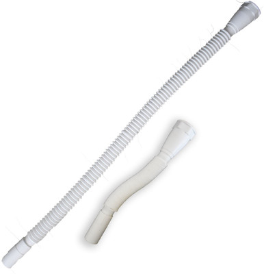 MARSHLAND Waste Pipe for Wash Basin and Sink Flexible Length White (Pack of 1) Waste Pipe for Wash Basin and Sink Flexible Length White (Pack of 1) Hose Pipe(90 cm)