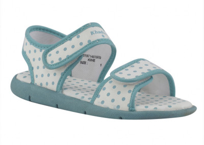 Khadim's Girls Velcro Flats(Green , 7 YEARS)