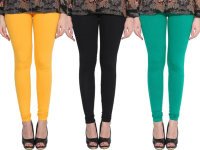 Clarita Churidar  Western Wear Legging(Yellow, Black, Green, Solid)