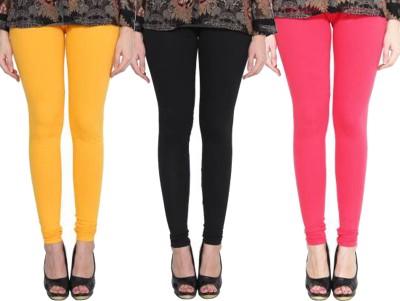 Clarita Churidar  Western Wear Legging(Yellow, Black, Pink, Solid)