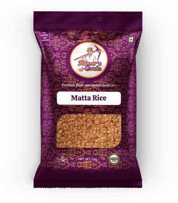 Farmers Grain Traditional Matta Rice (1 kg) Red Boiled Rice (Medium Grain, Parboiled)(1 kg)