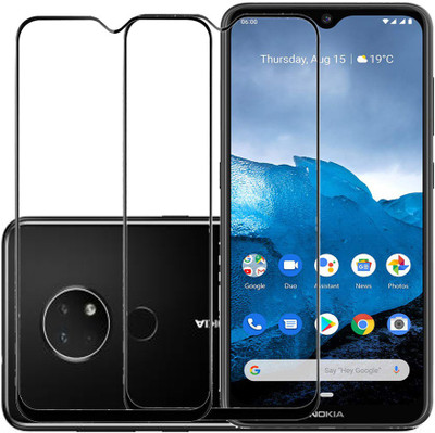 KARTRAY Edge To Edge Tempered Glass for Nokia 6.2(Pack of 2)