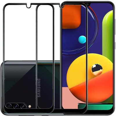 KARTRAY Edge To Edge Tempered Glass for Samsung Galaxy A50s(Pack of 2)