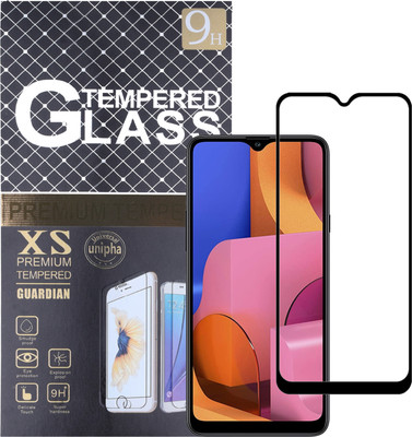 ambera Edge To Edge Tempered Glass for Samsung Galaxy a20s(Pack of 1)