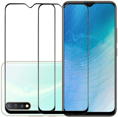 KARTRAY Edge To Edge Tempered Glass for Vivo Y19(Pack of 2)