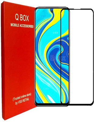 Q Box Edge To Edge Tempered Glass for Xiaomi Redmi note 9S(Pack of 1)