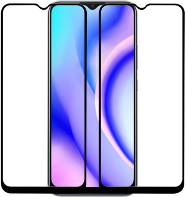 VAlight Edge To Edge Tempered Glass for Realme C15(Pack of 2)
