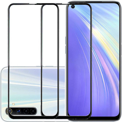 KARTRAY Edge To Edge Tempered Glass for Realme 6(Pack of 2)