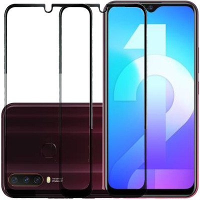 KARTRAY Edge To Edge Tempered Glass for Vivo Y12(Pack of 2)