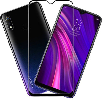 KARTRAY Edge To Edge Tempered Glass for Realme 3(Pack of 1)