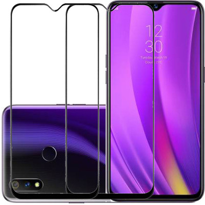 KARTRAY Edge To Edge Tempered Glass for Realme 3 Pro(Pack of 2)