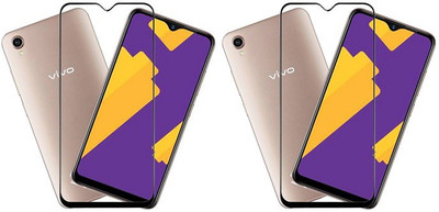 KARTRAY Edge To Edge Tempered Glass for Vivo Y90(Pack of 2)