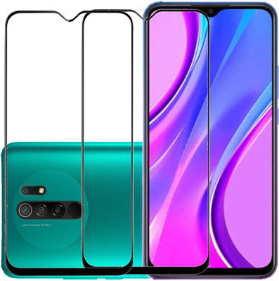 KARTRAY Edge To Edge Tempered Glass for Mi Redmi 9 Prime(Pack of 2)