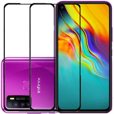 KARTRAY Edge To Edge Tempered Glass for Infinix Hot 9(Pack of 2)