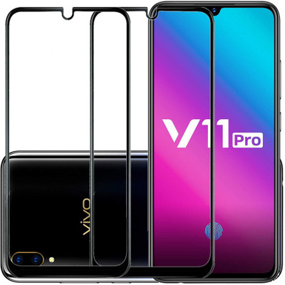 KARTRAY Edge To Edge Tempered Glass for Vivo V11 Pro(Pack of 2)