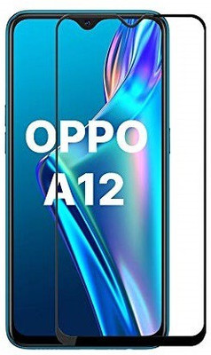 CASEHUNT Edge To Edge Tempered Glass for Oppo A12(Pack of 1)