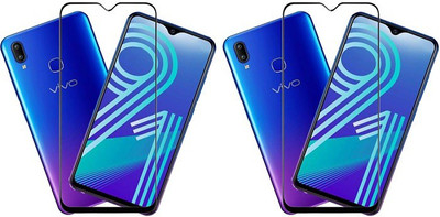 KARTRAY Edge To Edge Tempered Glass for Vivo Y91(Pack of 2)