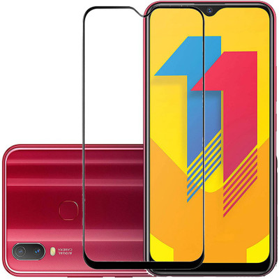 KARTRAY Edge To Edge Tempered Glass for Vivo Y11(Pack of 1)