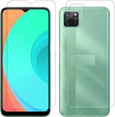 RUNEECH Front and Back Screen Guard for REALME C11(Pack of 2)