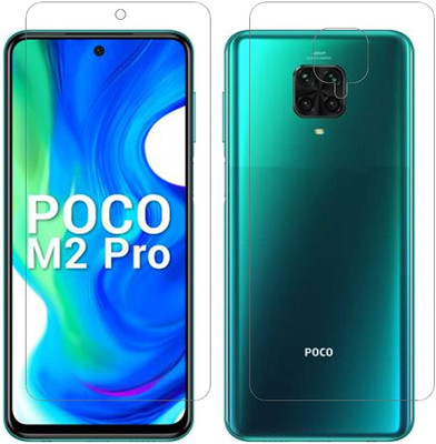 SOLIVAGANT Front and Back Tempered Glass for Poco M2 Pro(Pack of 2)