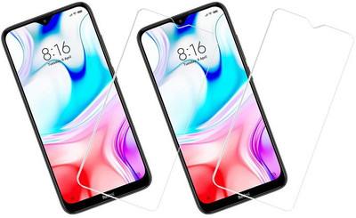 KARTRAY Tempered Glass Guard for Mi Redmi 8(Pack of 2)