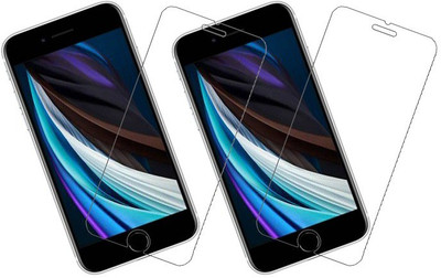 KARTRAY Tempered Glass Guard for Apple iPhone SE 2020(Pack of 2)