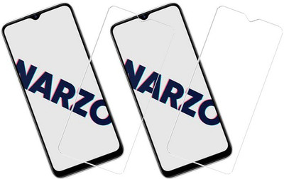 KARTRAY Tempered Glass Guard for Realme Narzo 10A(Pack of 2)