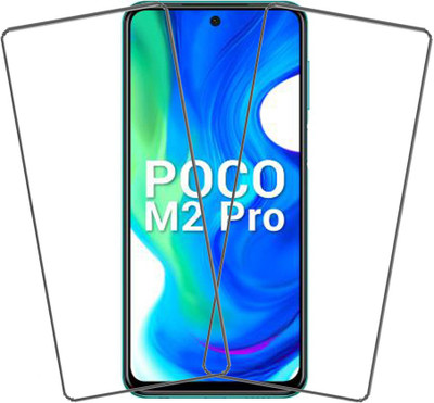 KARTRAY Tempered Glass Guard for Poco M2 Pro(Pack of 2)