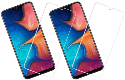 KARTRAY Tempered Glass Guard for Samsung Galaxy A20(Pack of 2)