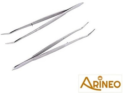 ARINEO SET OF 2 DENTAL TWEEZERS Utility Forceps