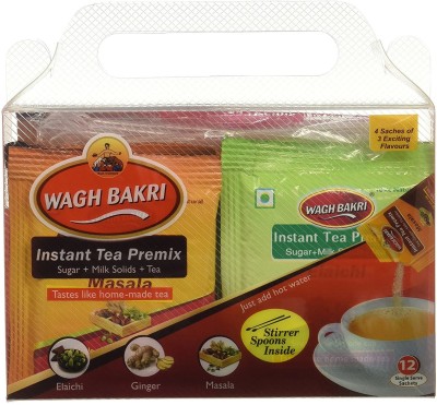 Waghbakri Instant Tea Premix Combo, 168g (12 Sachets Pack) Black Pepper Instant Tea Pouch(168 g)