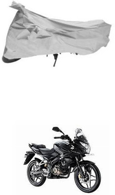 RONISH Two Wheeler Cover for Bajaj(Pulsar AS 150, Silver)