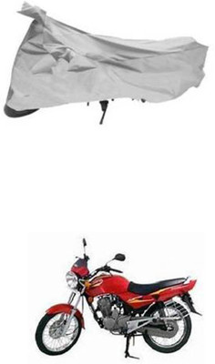 RONISH Two Wheeler Cover for Hero(Ambition, Silver)