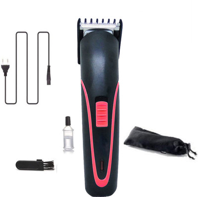 JY SUPER 8802 Rechargeable Cordless Premium Quality Strong Power Low Sound Trimmer For Both Men & Women Trimmer 45 min  Runtime 2 Length Settings(Red)