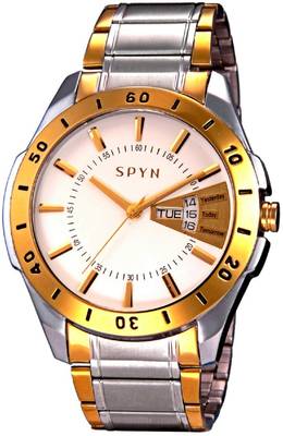 SPYN G18 Gold Plated Luxury Analog Watch For Men Price History