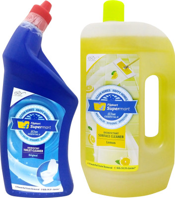 Flipkart Supermart Home Essentials Disinfectant Toilet Cleaner+ Surface Cleaner  (1.975 ml)