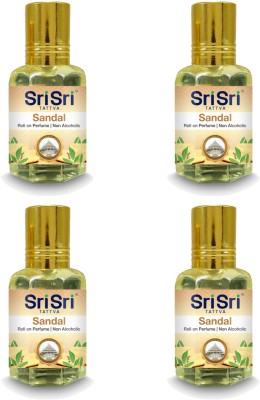 Sri Sri Tattva Aroma Sandal, 40ml (10ml x Pack of 4) Floral Attar(Sandalwood)