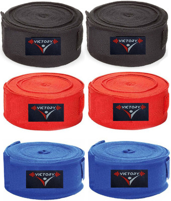 VICTORY Professional (3 Pair ) Boxing Hand Wrap & Hand Bandage - Imported 110 Inch Boxing Hand Wrap(290 cm)