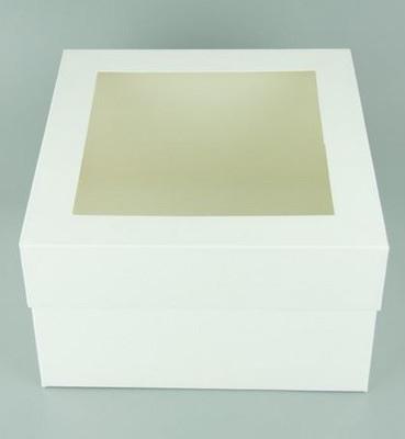 BAKEFY Cake Box Craft Paper Packaging Box(Pack of 5 White)