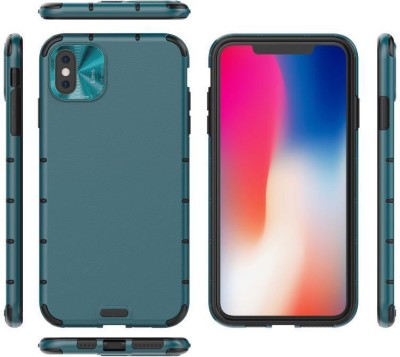 MOBIRUSH Back Cover for Apple iPhone XS(Blue, Hard Case, Pack of: 1)
