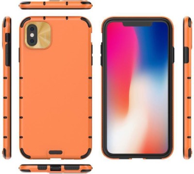 MOBIRUSH Back Cover for iPhone X / XS(Orange, Hard Case, Pack of: 1)