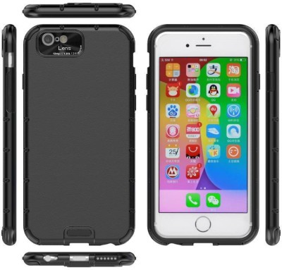 MOBIRUSH Back Cover for Apple iPhone 6 Plus(Black, Hard Case, Pack of: 1)