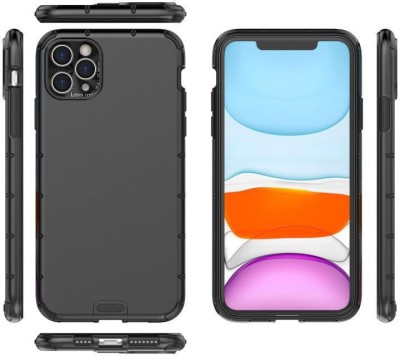 MOBIRUSH Back Cover for iPhone 11 Pro Max(Black, Hard Case, Pack of: 1)