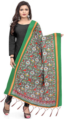 DP Creation Poly Chanderi Printed Women Dupatta