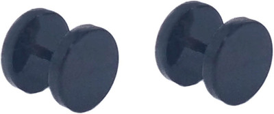 One Personal Care Dumbbell Shaped Glossy Finish Trendy Fashion-full Classy Wear Alloy Stud Earring