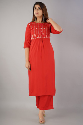 JAIPURETHNICWEAVES Women Kurta Palazzo Set